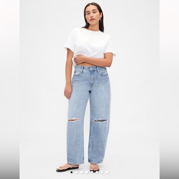 GAP Denim - Curvy HighRise Barrel Jean
